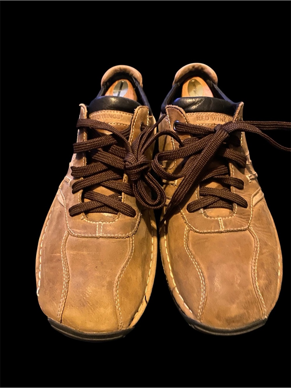 Red Wing Shoes Brown Leather Lace-Up Oxfords